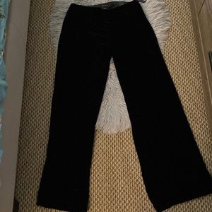 Velour wide leg pants